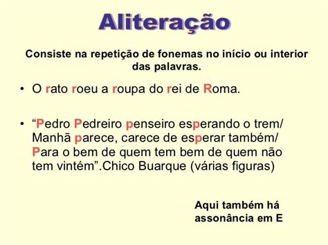 Rima E Aliteração - O Que É E Exemplos De Aliteração E Assonância? – SVFH