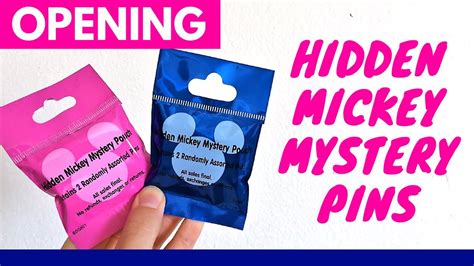 Opening Wdw 2015 Hidden Mickey Mystery Pin Pouches Youtube