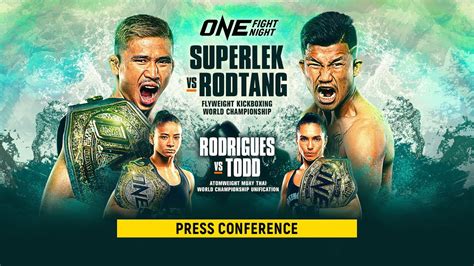 [Live In HD] ONE Fight Night 8: Superlek vs. Rodtang | Official Press ...