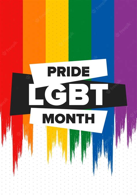 Premium Vector Lgbt Pride Month In June Lesbian Gay Bisexual