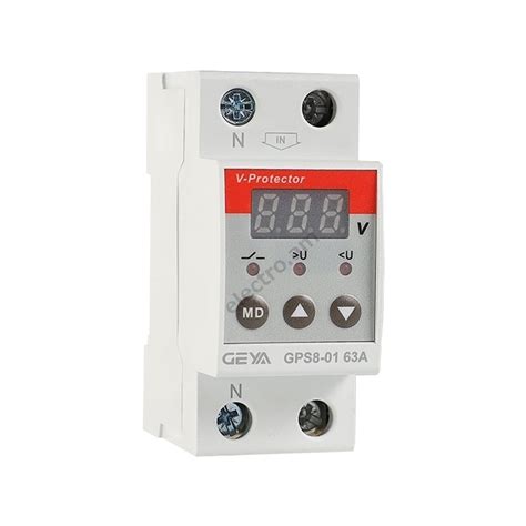 Voltage Relay With Led Display 63a Geya High Quality Electric Appliances Shop