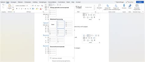 Opsomming En Nummering Maken In Word