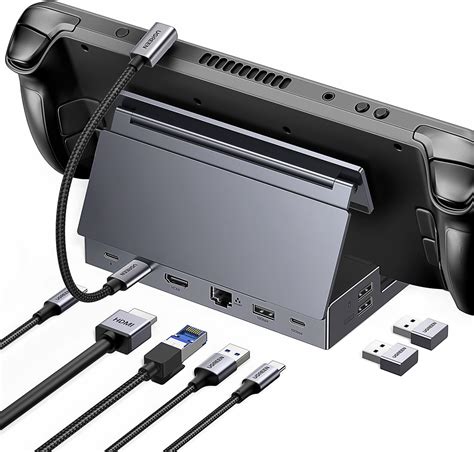 Jsaux Rgb Docking Station For Steam Deck Oled Rog Ally Legion Go