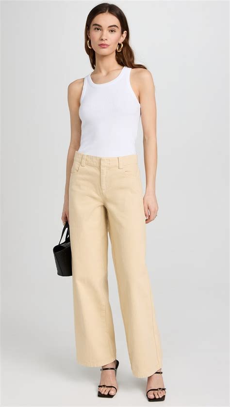 Vince Washed Twill Wide Leg Pants