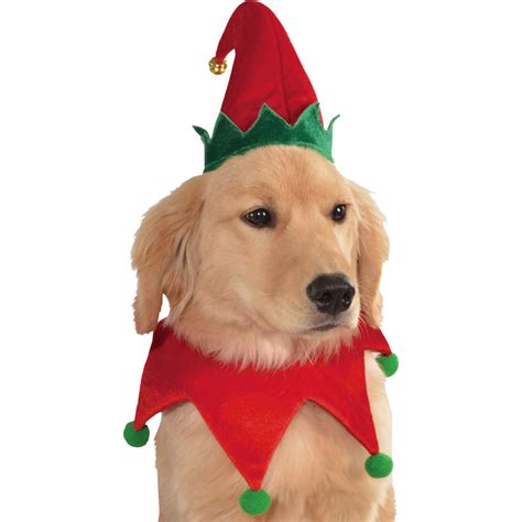 Christmas Elf Pet Costume Set - Discount Party Supplies