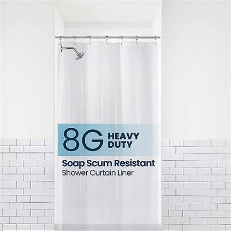 Liba Bathroom Shower Curtain Liner Waterproof Plastic Shower Curtain Premium Peva Non Toxic