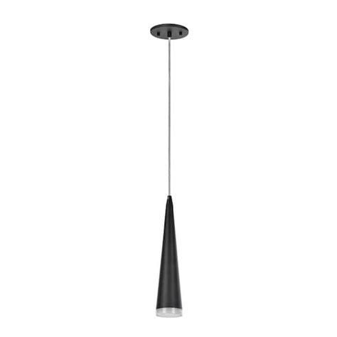 Reviews For Aspen Creative Corporation 1 Light Matte Black Integrated Led Mini Pendant With