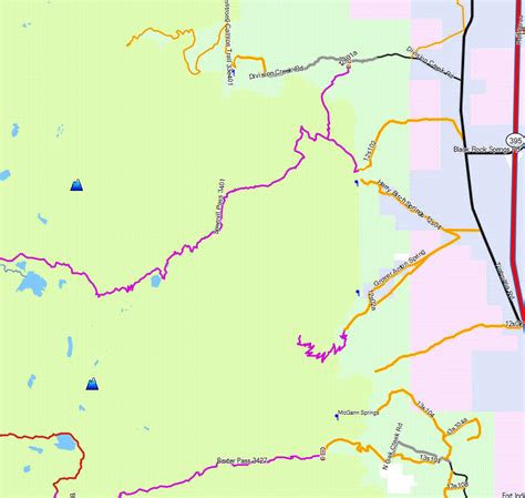 John Muir Wilderness - California Trail Map