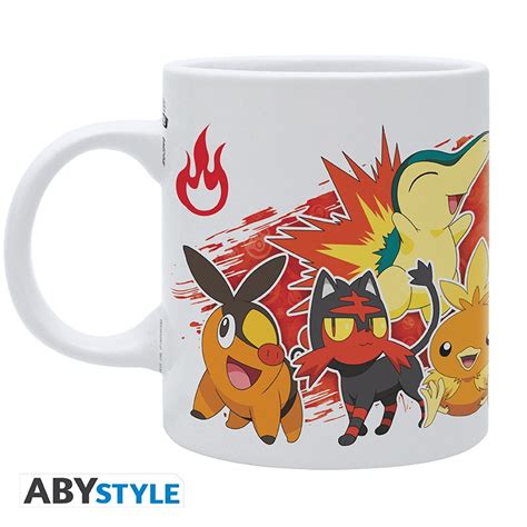 Pokemon Mug Ml Fire Starters White Subli Box X Abysse