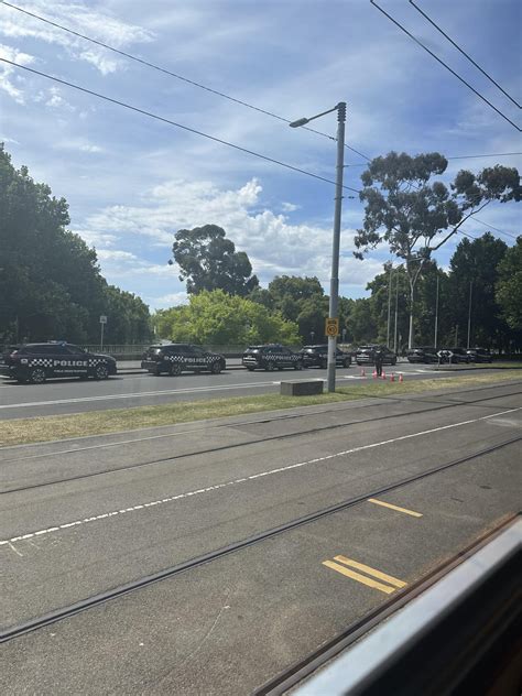 What’s Happening Near Arts Precinct St Kilda Road The Police Is Stopping All Cars And Checking