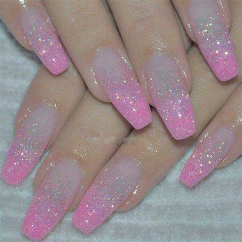 Yaaaaaaaaaasssssssssssss Ombre Nails Glitter Pink Sparkle Nails Pink Glitter Nails