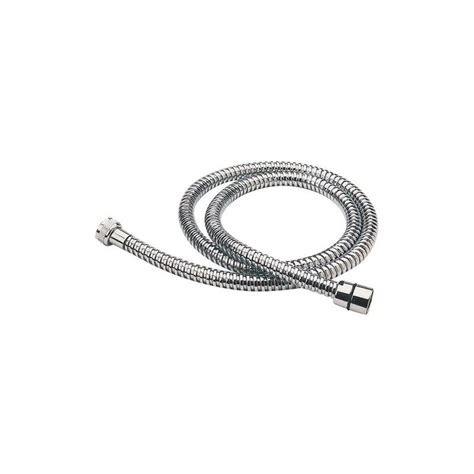 Flexible inox chromé double agrafage 2 00m