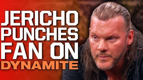 Chris Jericho Punches Fan On Aew Dynamite Cm Punk S Ufc Loss