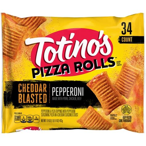 Totino's Cheddar Blasted Crust Pepperoni Pizza Rolls (17.4 oz) from ...