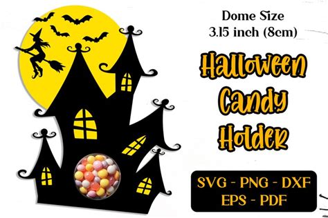 Halloween Candy Dome SVG | Haunted House Candy (2693989)