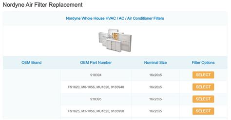 Nordyne Furnace Filters / AC Filters - ON SALE NOW!