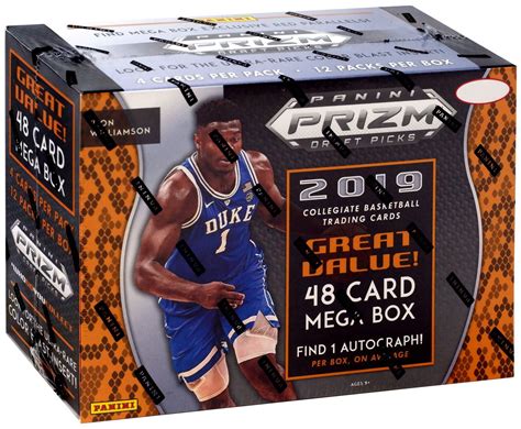 NBA Panini 2019 Prizm Draft Picks Basketball Trading Card MEGA Box 12