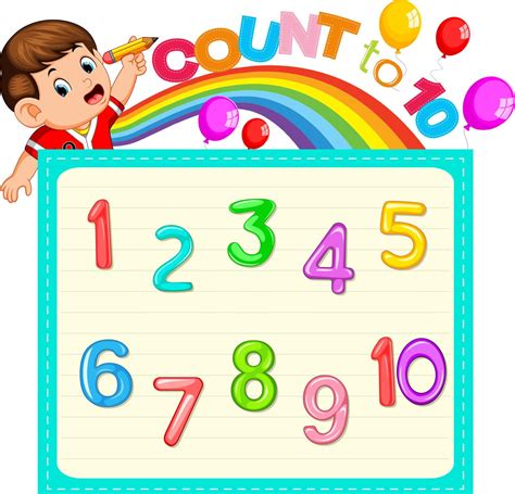 lets count  ten  vector art  vecteezy