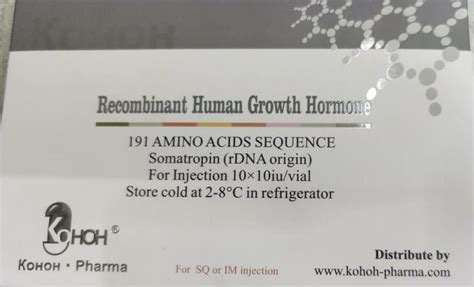 Kohoh Pharma Russian Brand Hgh 100iu Somatropin At Rs 13500 Box Human