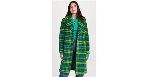 Apparis Tikka Faux Shearling Coat In Green Lyst