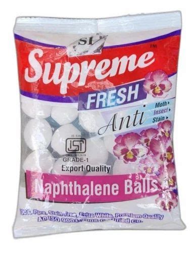 Round White Fresh Naphthalene Balls For Toilet Packaging Size G