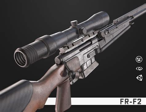 D Model Fr F Sniper Rifle Vr Ar Low Poly Cgtrader