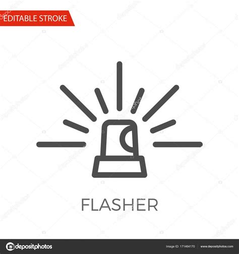 Flasher Vector Icon Stock Vector By Leshkasmok