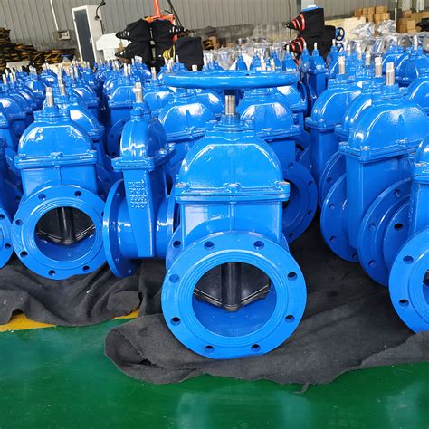 Signal Resilient Seat Cast Iron Flange Fire Fighting Gate Valve Ductile