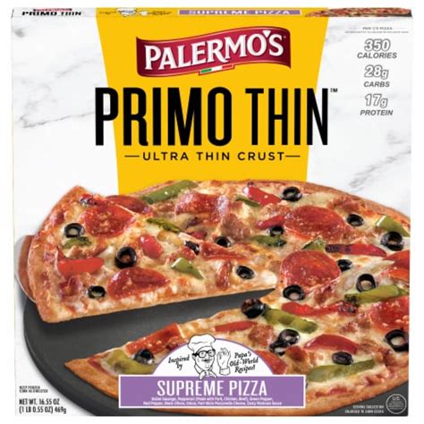 Palermo's® Frozen Supreme Primo Thin™ Ultra Thin Crust Pizza, 16.55 oz ...