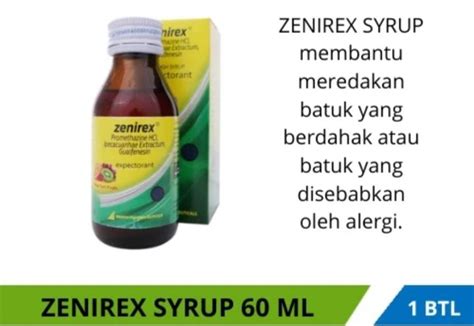 Zenirex Sirup Obat Batuk Anak Dan Dewasa Ml Obat Batuk Berdahak