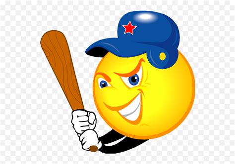 Baseball Bat Baseball Smiley Face Emojibat Emoticon Free