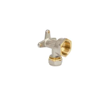 Uni Iso Compression Pipe Fitting Female Elbow With Wall Plate