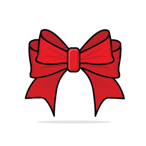 Premium Vector Red Ribbon Cartoon Vector