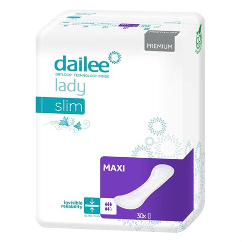 DAILEE LADY PREMIUM SLIM MAXI paketai 30vnt Gintarinė vaistinė