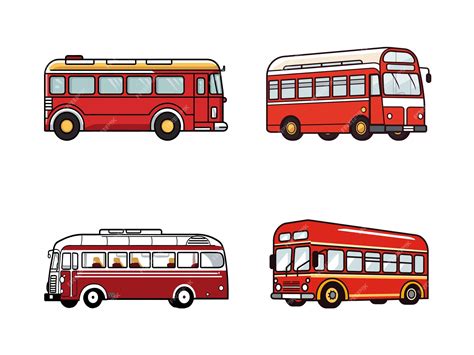 Premium Vector | Illustration of Modern City Bus in Transit