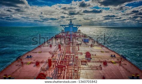 Crude Oil Super Tanker Proceeding By Stock Photo 1360701842 Shutterstock