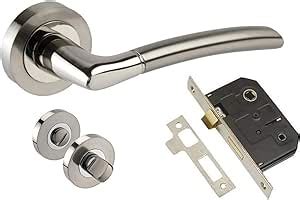 Golden Grace Indiana Style Modern Chrome Door Handles On Rose With Duo