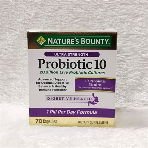 Nature S Bounty Ultra Strength Probiotic 10 70 Capsules Lazada Indonesia