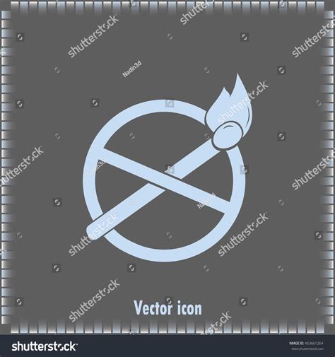 No Naked Flame Warning Sign Vector Shutterstock