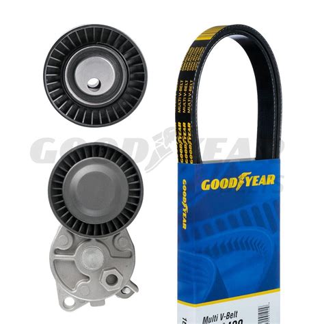 Fits 2001 2005 BMW 320i Serpentine Belt Drive Component Kit Goodyear