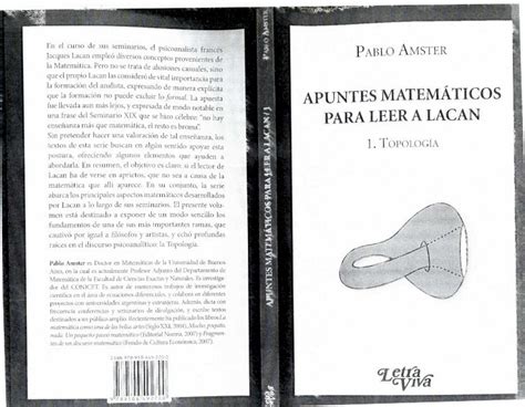 Pdf Amster Pablo Apuntes Matem Ticos Para Leer A Lacan Topologia