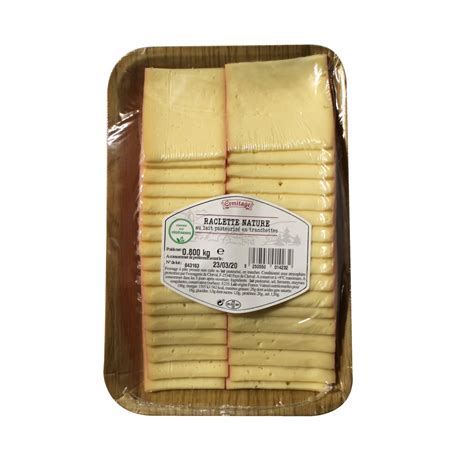 ERMITAGE Fromage à raclette nature 800g pas cher Auchan fr