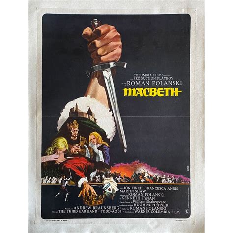 Macbeth Affiche De Film Entoil E X Cm Jon Finch Roman