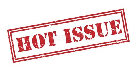 Hot Issue Stamp On White Background Stock Illustration Illustration