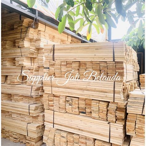 Jual Papan Kayu Jati Belanda Serut Amplas Sisi Ukuran X X