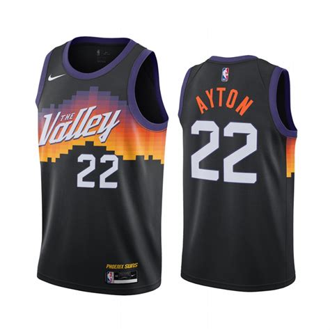 Nike Suns Deandre Ayton Black Nba Swingman City Edition