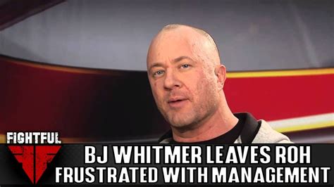 Bj Whitmer Resigns From Roh Over Unhappiness With Management Fightful