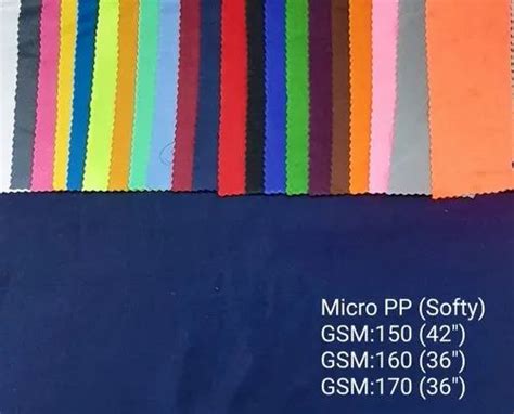 Polyester Micro Pp T Shirt Fabric Plain Solids Multiple Colors