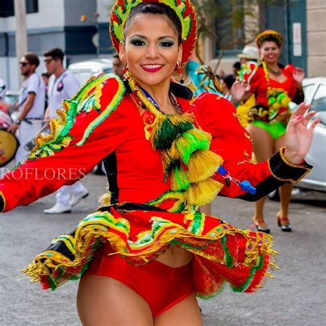 OH MY YES A Lovely Caporales Dancer In A Particularly Bright Costume