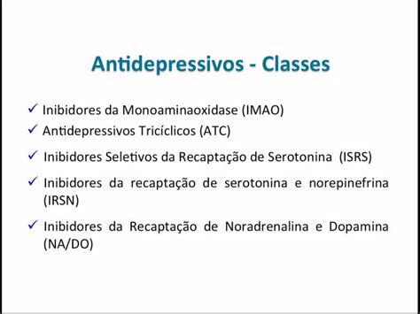 Aula Antidepressivos Imao Farmacologia I